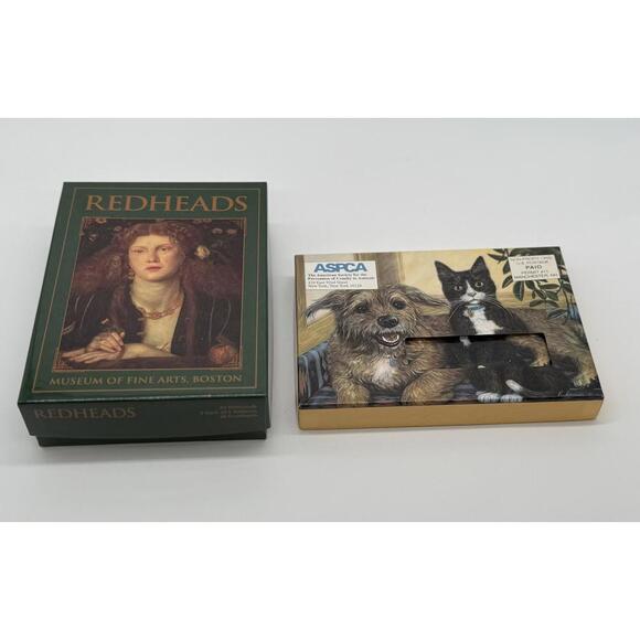 Vintage MFA Redheads + ASPCA Rick Reason Notecards Set Postcards Cats Cat - Picture 1 of 7